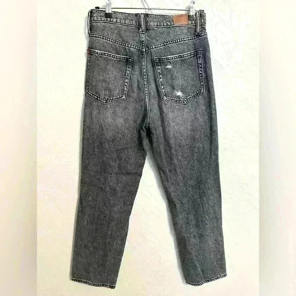 BDG by Urban Outfitters Slim Straight Destroyed Jeans in Black Size 27 - Picture 2 of 7